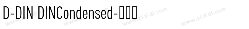 D-DIN DINCondensed字体转换